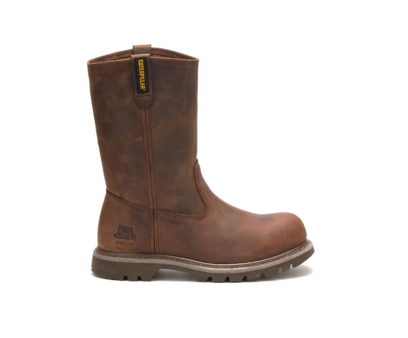 Caterpillar Revolver Steel Toe - Mørke Beige Vernestøvler Dame - Norge ( ABFHX-8925 )